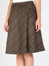 Load image into Gallery viewer, Women'S Casual Commuter Checkered Skirt