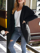 Load image into Gallery viewer, Solid Color Casual Knit Sweater Coat Open Front Cardigan