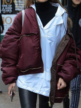 Load image into Gallery viewer, Winter Fashion Zipper Puffer Jacket Warm Coat