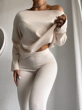 Load image into Gallery viewer, Strapless Short Casual Knit Two-Piece Suit