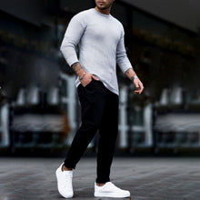 Load image into Gallery viewer, Fashion Plaid Round Neck Long Sleeve T-Shirt