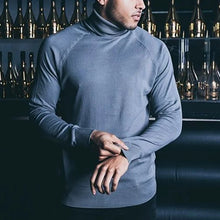 Load image into Gallery viewer, Men'S Casual Pure Turtleneck Knit T-Shirt