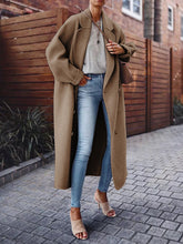 Load image into Gallery viewer, Fashion Casual Woolen Long Coat