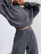 Load image into Gallery viewer, Fashionable Simple Solid Color Zipper Lapel Women'S Casual Suit