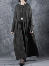 Load image into Gallery viewer, Vintage Loose Twist Stitching Women'S Dress