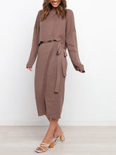 Load image into Gallery viewer, Autumn and Winter Elegant Knitted Skirt Suit