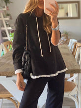 Load image into Gallery viewer, Casual Long-sleeved Hooded Solid Color Two-piece Set