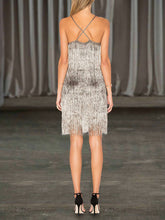 Load image into Gallery viewer, Sexy Tassel Suspender Evening Dress