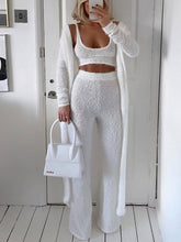 Load image into Gallery viewer, Cosy Plush Cardigan Three-Piece Suit