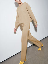 Load image into Gallery viewer, Elegant Loose Long-sleeved Top and Trousers Knitted Suit