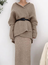 Load image into Gallery viewer, Fashion Casual Loose Long Sleeve Solid Color Two-piece Suit