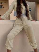 Load image into Gallery viewer, Leisure And Comfortable Sports Stitching Hooded Two-Piece Suit