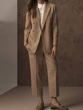 Load image into Gallery viewer, Ladies Double-breasted Two-piece Suit