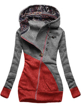 Load image into Gallery viewer, Autumn and winter ladies casual color matching jacket