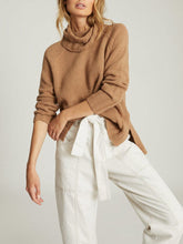 Load image into Gallery viewer, Wool Cashmere Blend Roll Neck Sweater