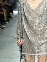 Load image into Gallery viewer, Fashion Sequined Long Sleeve Evening Dress