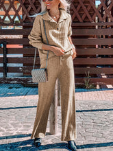 Load image into Gallery viewer, Fashion Women'S Knitted Suit With Zipper Lapel
