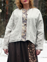 Load image into Gallery viewer, Retro Print Loose Long Sleeve Shirt Skirt Two-piece Suit