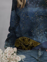 Load image into Gallery viewer, Fashion Casual Plant Print Loose Sweatshirt