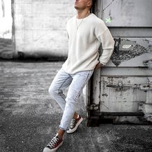 Load image into Gallery viewer, Pure Color Fashion Slim Long Sleeve Warm Sweater