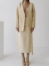 Load image into Gallery viewer, Fashion V-neck Casual Tie Long Sleeve Two-piece Suit