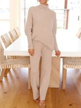 Load image into Gallery viewer, Simple Casual Loose Round Neck Long Sleeved Knitted Suit
