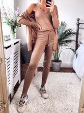 Load image into Gallery viewer, Knitted Three Pieces Suit Loungewear