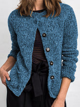 Load image into Gallery viewer, Cotton Blend Button Fashion Jacket