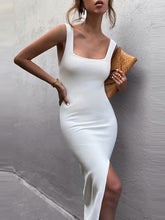 Load image into Gallery viewer, Fashion Square Neck Midi Dress