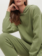 Load image into Gallery viewer, Casual Simple Loose V Neck Long Sleeve Hooded Top Pants Knitted Suit