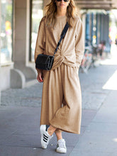 Load image into Gallery viewer, Solid Color Loose Long Sleeve Suit