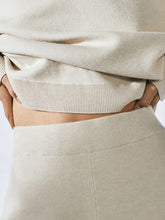 Load image into Gallery viewer, V-Neck Solid Color Irregular Hem Knitted Suit