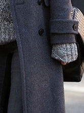 Load image into Gallery viewer, Women's Double-breasted Casual Solid Color Coat