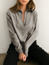 Load image into Gallery viewer, Fashion V-neck Casual Knitted Top