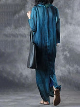 Load image into Gallery viewer, Long Sleeve Loose Solid Color Casual Dress
