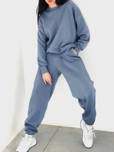 Load image into Gallery viewer, Loose Pullover Solid Color Pants Suit
