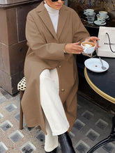 Load image into Gallery viewer, Fashion Casual Long-sleeved Solid Color Lapel Coat
