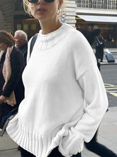 Load image into Gallery viewer, Fashion Solid Color Casual Loose Knit Warm Sweater
