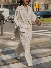 Load image into Gallery viewer, Two-piece Fashion Mid-length Split Casual Suit
