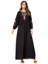 Load image into Gallery viewer, Retro Printed Totem Women&#39;S Muslim Dress
