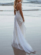 Load image into Gallery viewer, One-shoulder Mesh Long Wedding Dress
