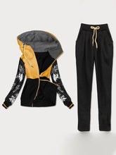 Load image into Gallery viewer, Casual Loose Long Sleeve Hooded Jacket Pants Suit
