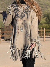 Load image into Gallery viewer, Ethnic Style Retro Casual Tassel Long Sleeve Jacket
