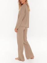 Load image into Gallery viewer, Ribbed Pullover Loose Casual Knit Suit
