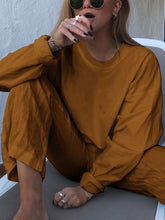Load image into Gallery viewer, Solid Color Comfortable Long Sleeve Suit
