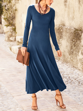 Load image into Gallery viewer, Autumn Long Sleeve Round Neck Casual Dress
