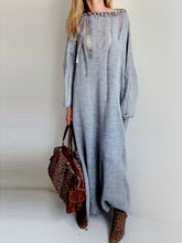 Load image into Gallery viewer, Boho Style Knitted Sweater Casual Dress
