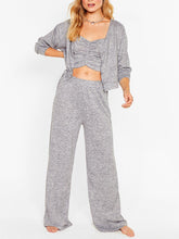 Load image into Gallery viewer, 达不到供应链要求，产品下架Long Sleeve Cardigan Knitted Three-Piece Suit
