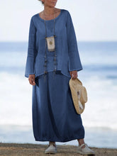 Load image into Gallery viewer, Seaside Vacation Comfortable Cotton And Linen Women&#39;S Two-Piece Suit
