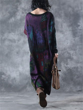 Load image into Gallery viewer, Casual Women&#39;S Loose Printed Sweater Dress
